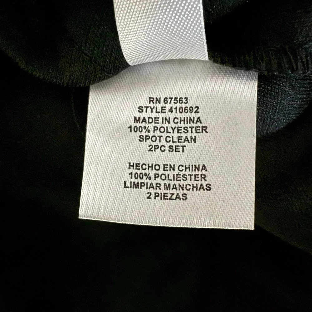 SLNY Black Tiered Chiffon Cocktail Dress Sequin Neckline 8P Petite - Picture 5 of 9